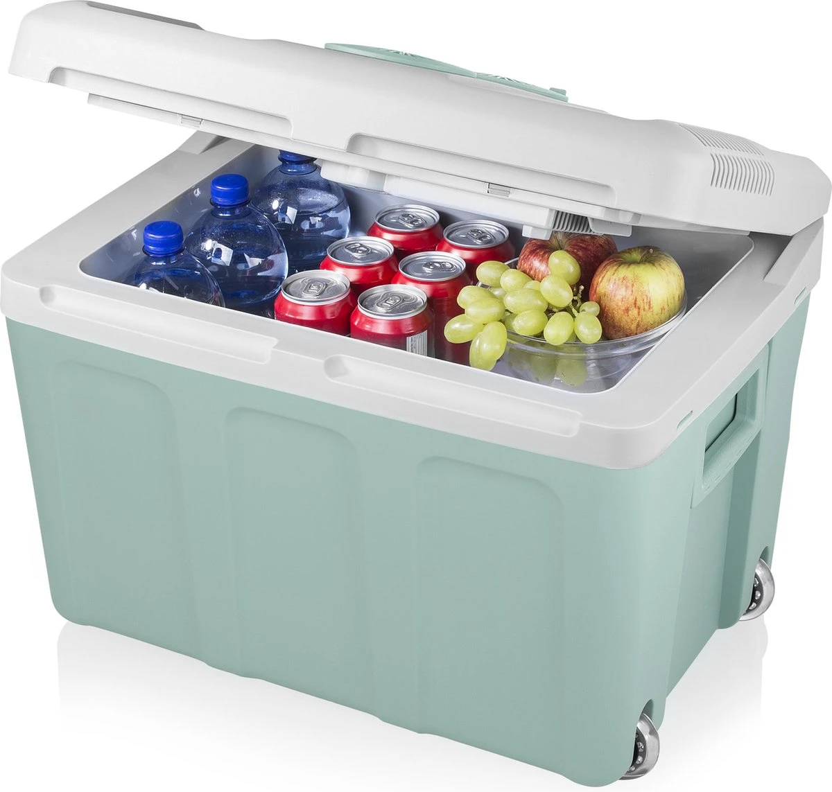 Tristar KB-7640 Koelbox 40 Liter - Koelbox Elektrisch - 12v Autolader En 230v Stopcontact - Koelt & Verwarmt - Groen 5 Tristar KB-7640 Koelbox 40 Liter - Koelbox Elektrisch - 12v Autolader En 230v Stopcontact - Koelt & Verwarmt - Groen - Afbeelding 3