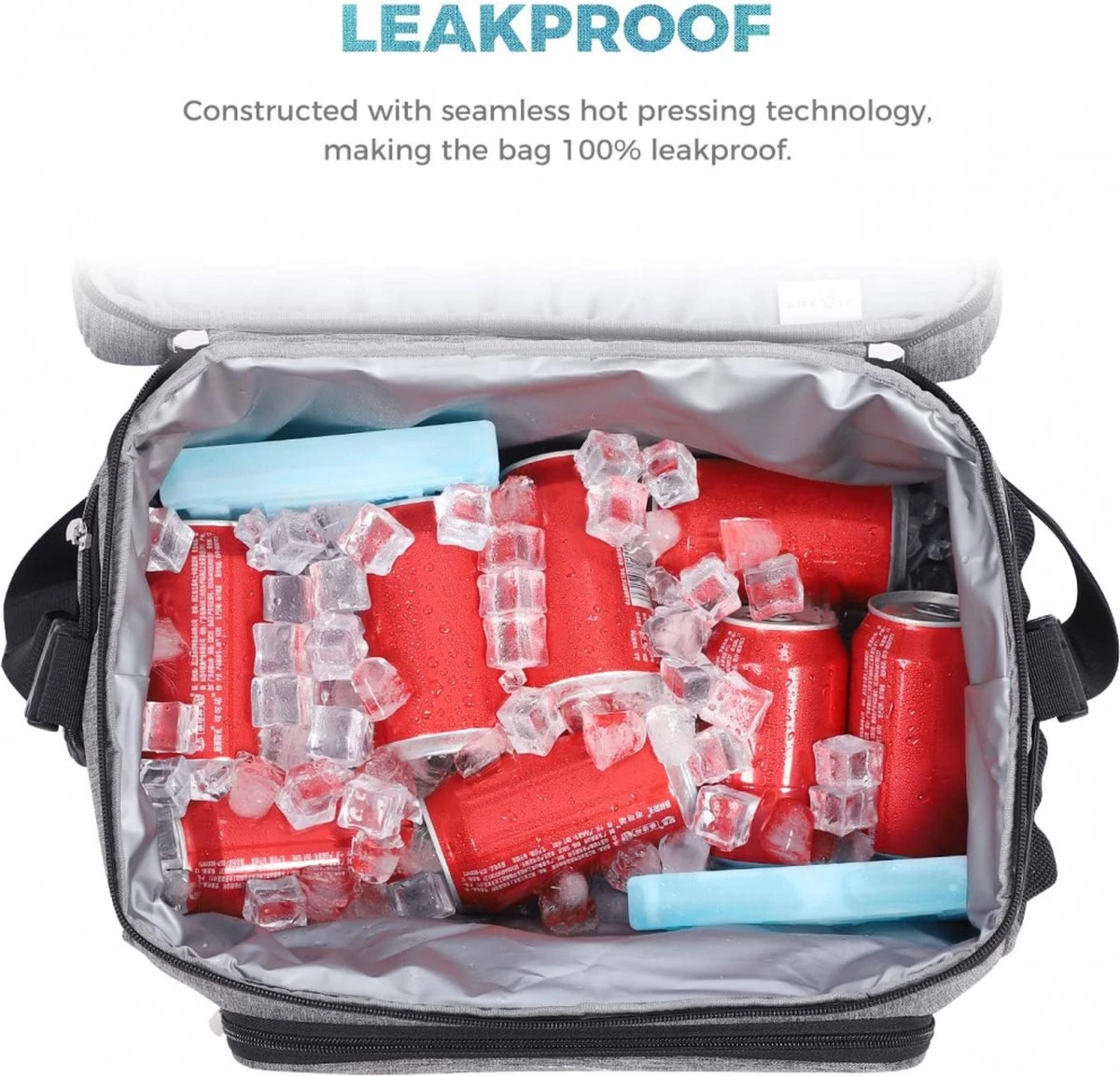 Lifewit 20L Koeltas | 20 Liter | Opvouwbaar | Koelbox-Koeltas | Isolatietas/ Picknicktas Voor Levensmiddelen / Grijs 7 Lifewit 20L Koeltas | 20 Liter | Opvouwbaar | Koelbox-Koeltas | Isolatietas/ Picknicktas Voor Levensmiddelen / Grijs - Afbeelding 5