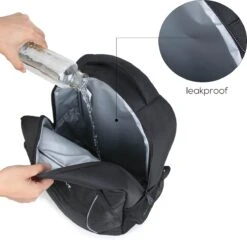 Koelrugtas - 23L - Wandelrugzak - Dagrugzak - Outdoor Rugzak - Dames & Heren - Zwart -Buiten Kamperen 1200x1168 12