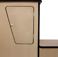 Camper Keuken MDF - Linkerkant EU - Inclusief Kledingstang + Wijnrek - Onbewerkt - Inbouw Kasten Inrichting Kampeerauto Caravan -Buiten Kamperen 1200x1176 6