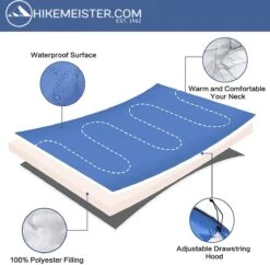 HikeMeister ® Mummy Slaapzak Kamperen Blauw Ca. 220 X 75 Cm Met Draagtas -Buiten Kamperen 1200x1177 1