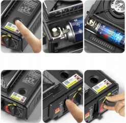 IBright Draagbare Camping Kooktoestel - Gasbrander - 1 Pits Gaspit - Elektrische Ontsteking - 2900 Watt - Met Koffer - Zwart -Buiten Kamperen 1200x1177 9