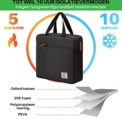 Brisby 4 Laags Geïsoleerde Koeltas - Lunchtas 7 Liter - Zwart 16 Brisby 4 Laags Geïsoleerde Koeltas - Lunchtas 7 Liter - Zwart -Buiten Kamperen 1200x1178 14