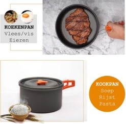 Camping Outdoor Kookset 13-delig Camping Servies En Pannen Pannenset Keukengerei - BPA-vrij & Geen Giftige Stoffen - Opvouwbaar & Licht - Ideaal Voor Reizen, Festival, Wandelen -Buiten Kamperen 1200x1180 17