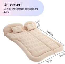 Opblaasbaar Auto Matras - Auto Luchtbed Zwart - Achterbank En Achterbak - Tweepersoons 3-in-1 Universeel Automatras - Inclusief Elektrische Pomp En Accessoires - Kampeer Luchtbed Voor Reizen -Buiten Kamperen 1200x1180 2
