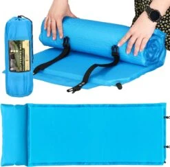 Springos Slaapmat | Zelfopblazend | 186 Cm | Inclusief Hoes & Hoofdkussen | Lichtblauw 37 Springos Slaapmat | Zelfopblazend | 186 Cm | Inclusief Hoes & Hoofdkussen | Lichtblauw -Buiten Kamperen 1200x1180 4