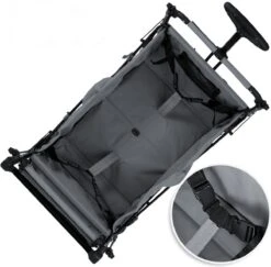 Rijoka Luxe Opvouwbare Bolderkar/Bolderwagen | Met Dakje En Draagtas | Grijs 13 Rijoka Luxe Opvouwbare Bolderkar/Bolderwagen | Met Dakje En Draagtas | Grijs -Buiten Kamperen 1200x1182 12