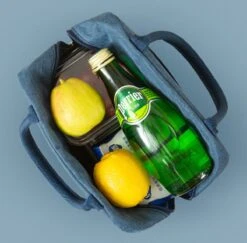 Merkloos Koeltas Lunch - Lunchtas Volwassenen - Kinderen - Lunchtrommel - Picknicktas - Koelzak - Coolbag - Waterdicht - Lunchtas - Koeltasje - Donker Blauw -Buiten Kamperen 1200x1182 21