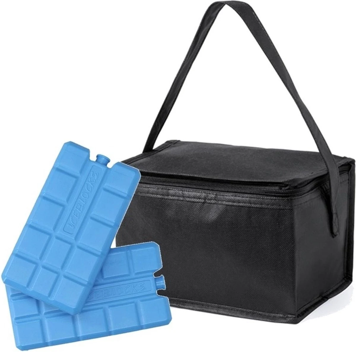 Merkloos Kleine Mini Koeltas Zwart Voor 6 Blikjes Inclusief 2 Koelelementen - Compacte Koelboxen/koeltassen En Elementen 3 Merkloos Kleine Mini Koeltas Zwart Voor 6 Blikjes Inclusief 2 Koelelementen - Compacte Koelboxen/koeltassen En Elementen