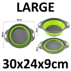 Merkloos Inklapbare Vergiet - Opvouwbaar - Groot - Blauw - Siliconen -Buiten Kamperen 1200x1189 16