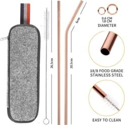 House Of Husk Reisbestek - Reis Bestekset - Chopsticks - Metalen Rietjes Met Borstel - Lepel - Vaatwasserbestendig - RVS - 7 Delig - Rose Goud 9 House Of Husk Reisbestek - Reis Bestekset - Chopsticks - Metalen Rietjes Met Borstel - Lepel - Vaatwasserbestendig - RVS - 7 Delig - Rose Goud -Buiten Kamperen 1200x1193 6