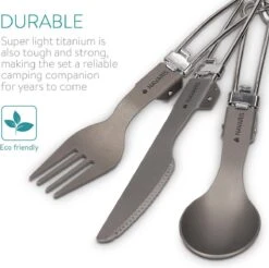 Navaris Campingbestek Van Titanium - Set Met Vork, Mes En Lepel - Inklapbaar - Bestekset Voor Onderweg - Inclusief Karabijnhaak En Bewaarzakje 18 Navaris Campingbestek Van Titanium - Set Met Vork, Mes En Lepel - Inklapbaar - Bestekset Voor Onderweg - Inclusief Karabijnhaak En Bewaarzakje -Buiten Kamperen 1200x1195 11