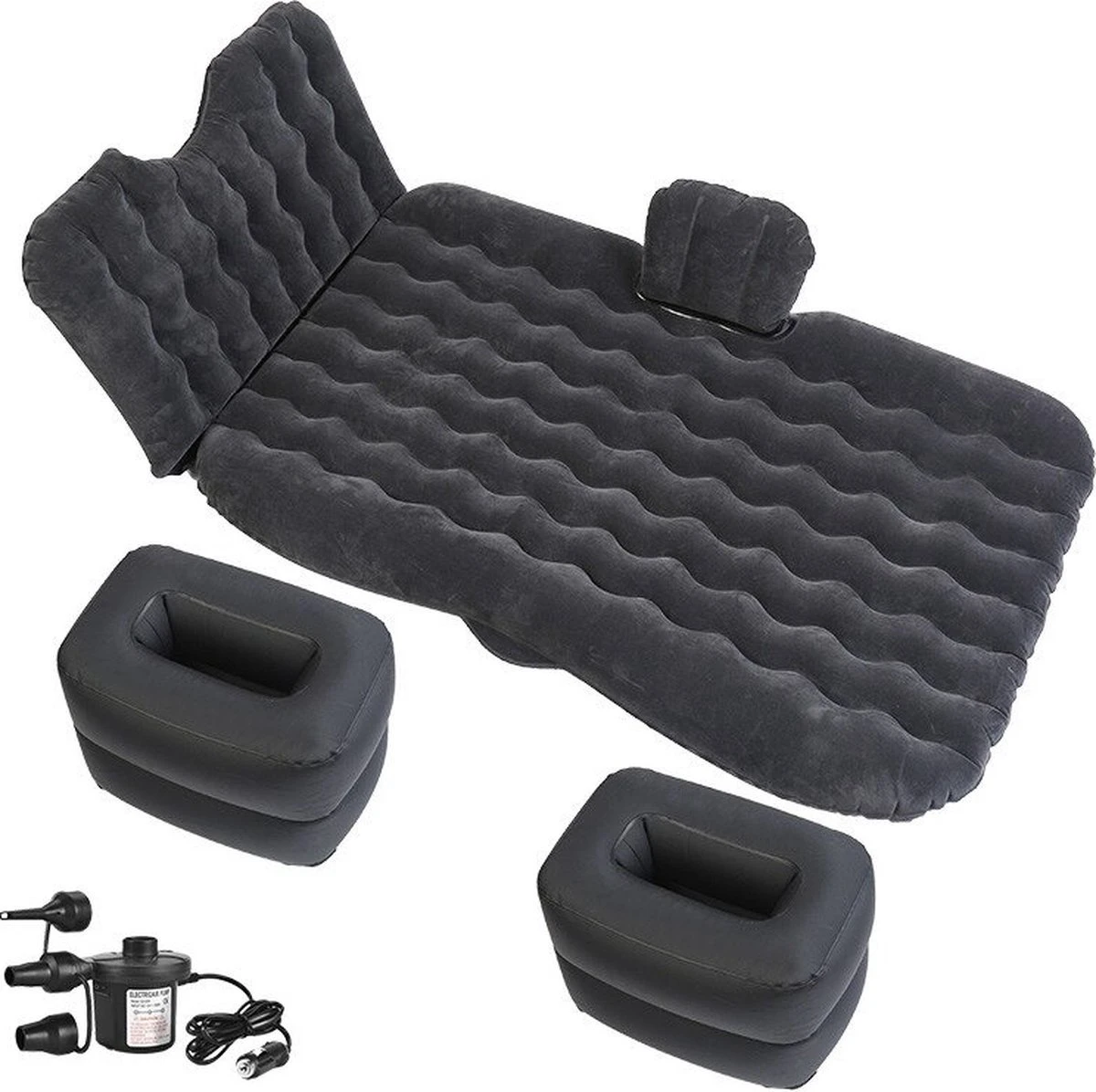 EZLife Auto Luchtbed Zwart 187x95cm 3 EZLife Auto Luchtbed Zwart 187x95cm