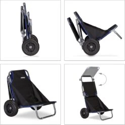 Relaxdays Strandkar Opvouwbaar - Strandstoel Met Zonnedak - Strand Stoel Op Wielen -Buiten Kamperen 1200x1198 14