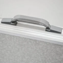 Aluminium Kampeertafel 120x60cm - Campingtafel Inklapbaar - 3-voudig Verstelbare Vouwtafel Grijs -Buiten Kamperen 1200x1198 16