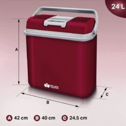 Tillvex- Koelbox, Coolbox, 24 Liter, Rood -Buiten Kamperen 1200x1199 10