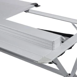Campart Campingtafel XL TA-0806 - Opvouwbaar, Lichtgewicht En Met Verstelbare Poten - Kampeertafel Inklapbaar Inclusief Opbergtas - 140 X 80 X 70 Cm - Wit -Buiten Kamperen 1200x1199 7
