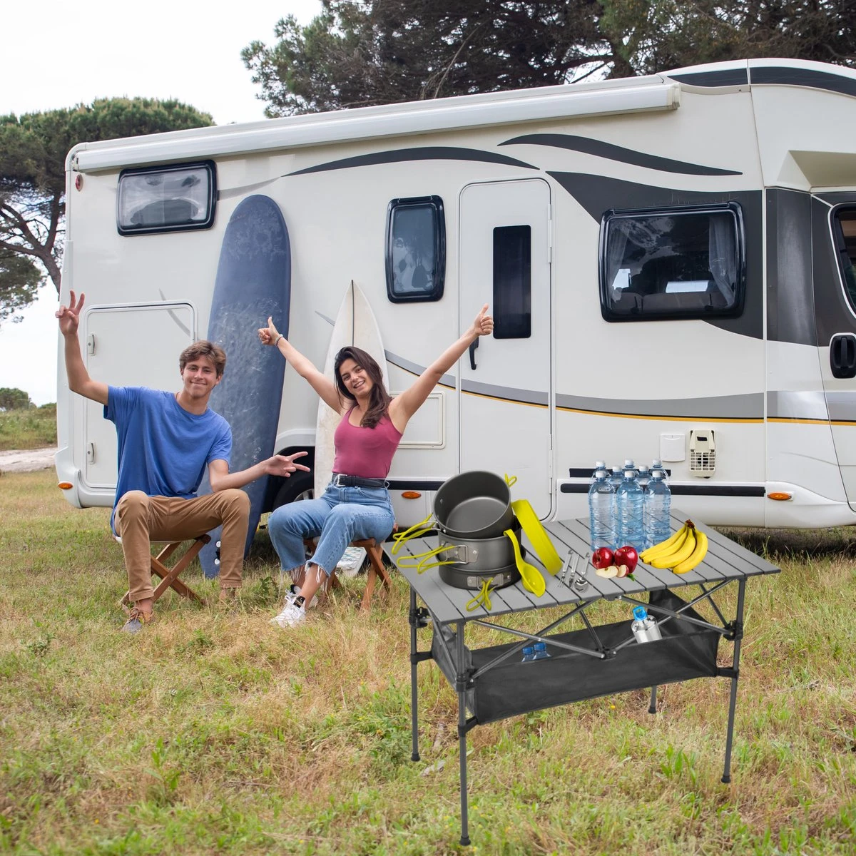 Campingtafel Inklapbaar En Opvouwbaar - Kampeertafel - Lichtgewicht Hittebestendig 8 Campingtafel Inklapbaar En Opvouwbaar - Kampeertafel - Lichtgewicht Hittebestendig - Afbeelding 6