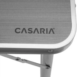 Casaria Campingtafel – Inklapbaar Verstelbaar - 120x60x70 Cm Grijs -Buiten Kamperen 1200x1200 1017