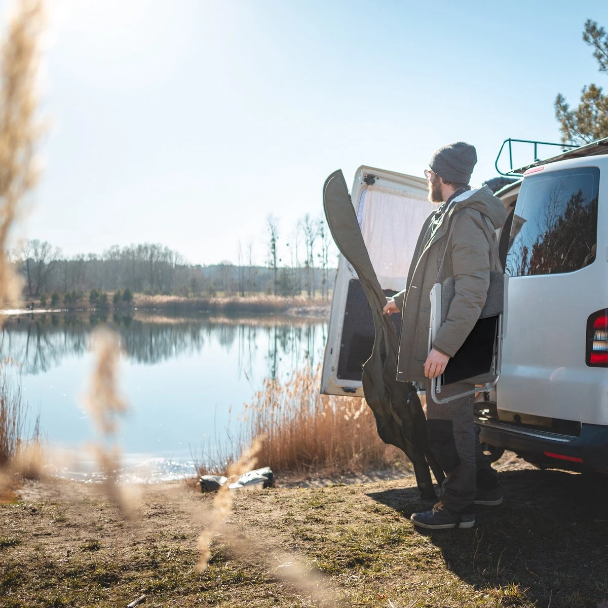 Relaxdays Strandstoel Opvouwbaar - Set Van 2 - Lage Campingstoel - Kampeerstoel Leuning - Grijs 6 Relaxdays Strandstoel Opvouwbaar - Set Van 2 - Lage Campingstoel - Kampeerstoel Leuning - Grijs - Afbeelding 4