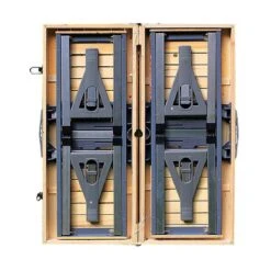 Merkloos Deuba Picknicktafel Campingtafel - Opvouwbaar Voor 4 Personen - Hout En Aluminium -Buiten Kamperen 1200x1200 1160