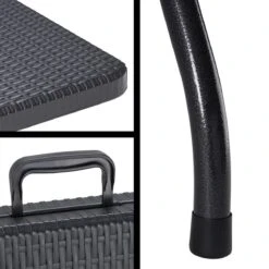 Casaria Tuintafel Opvouwbaar – Met Draaggreep 180x75 Cm – Zwart -Buiten Kamperen 1200x1200 1208