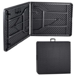 Casaria Tuintafel Opvouwbaar – Met Draaggreep 180x75 Cm – Zwart -Buiten Kamperen 1200x1200 1210