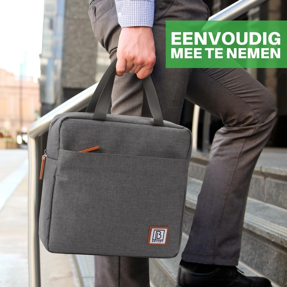 Brisby 4 Laags Geïsoleerde Koeltas - Lunchtas 7 Liter - Donkergrijs 4 Brisby 4 Laags Geïsoleerde Koeltas - Lunchtas 7 Liter - Donkergrijs - Afbeelding 2