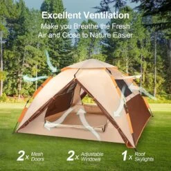 Merkloos Kamping Tent / Absolutely Waterproof, Lightweight Camping Tent With - Tent Ideal For Camping In The Garden, Dome Tent, 13 Merkloos Kamping Tent / Absolutely Waterproof, Lightweight Camping Tent With - Tent Ideal For Camping In The Garden, Dome Tent, -Buiten Kamperen 1200x1200 136