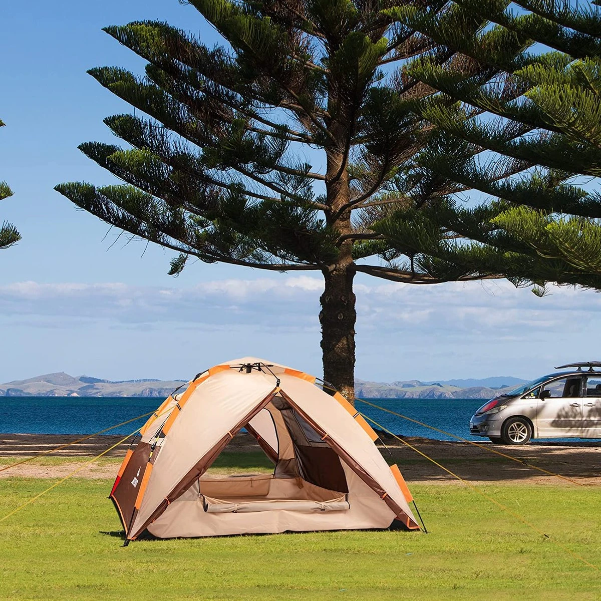 Merkloos Kamping Tent / Absolutely Waterproof, Lightweight Camping Tent With - Tent Ideal For Camping In The Garden, Dome Tent, 8 Merkloos Kamping Tent / Absolutely Waterproof, Lightweight Camping Tent With - Tent Ideal For Camping In The Garden, Dome Tent, - Afbeelding 6