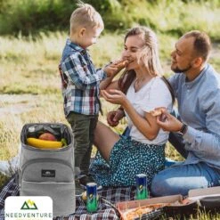 Needventure Koeltas - Lunchtas - Koelrugtas - Picknicktas - 20 Liter - Flessenhouder - Bieropener - Grijs -Buiten Kamperen 1200x1200 1385