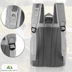 Needventure Koeltas - Lunchtas - Koelrugtas - Picknicktas - 20 Liter - Flessenhouder - Bieropener - Grijs -Buiten Kamperen 1200x1200 1389
