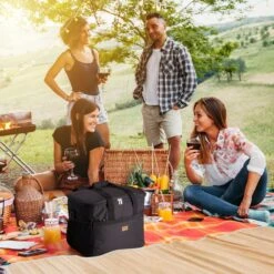 Packaway 4 Laags Geïsoleerde Koeltas - Lunchtas 40 Liter - Zwart -Buiten Kamperen 1200x1200 1408