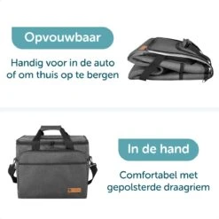 ForDig Koeltas XL Zwart (30 Liter) - Gemaakt Van 600D Polyester Met PEVA-Voering - Ruimte Voor 40 Blikjes Of 20 Halve Liter Flessen - Opvouwbaar Koel Tas Met Easy-Acces Flap - Ruimte Voor Bestek - Picknick Cool Bag - Coolerbag - Grote Cooler -Buiten Kamperen 1200x1200 1475