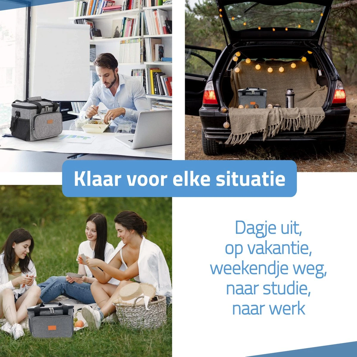 GOAT Outdoor 4 Laags Geïsoleerde Koeltas - Lunchtas 15 Liter - Grijs - Excl. Koelelementen 7 GOAT Outdoor 4 Laags Geïsoleerde Koeltas - Lunchtas 15 Liter - Grijs - Excl. Koelelementen - Afbeelding 5