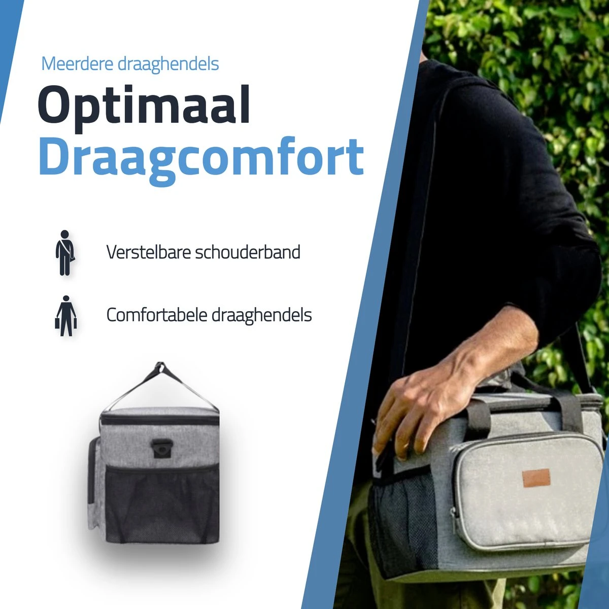 GOAT Outdoor 4 Laags Geïsoleerde Koeltas - Lunchtas 15 Liter - Grijs - Excl. Koelelementen 9 GOAT Outdoor 4 Laags Geïsoleerde Koeltas - Lunchtas 15 Liter - Grijs - Excl. Koelelementen - Afbeelding 7