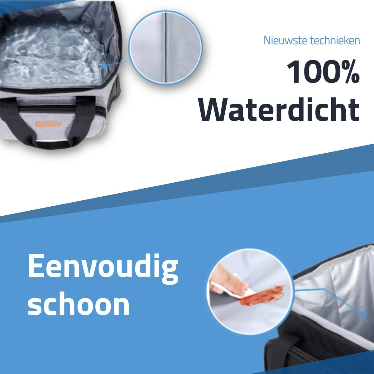 GOAT Outdoor 4 Laags Geïsoleerde Koeltas - Lunchtas 15 Liter - Grijs - Excl. Koelelementen 10 GOAT Outdoor 4 Laags Geïsoleerde Koeltas - Lunchtas 15 Liter - Grijs - Excl. Koelelementen - Afbeelding 8