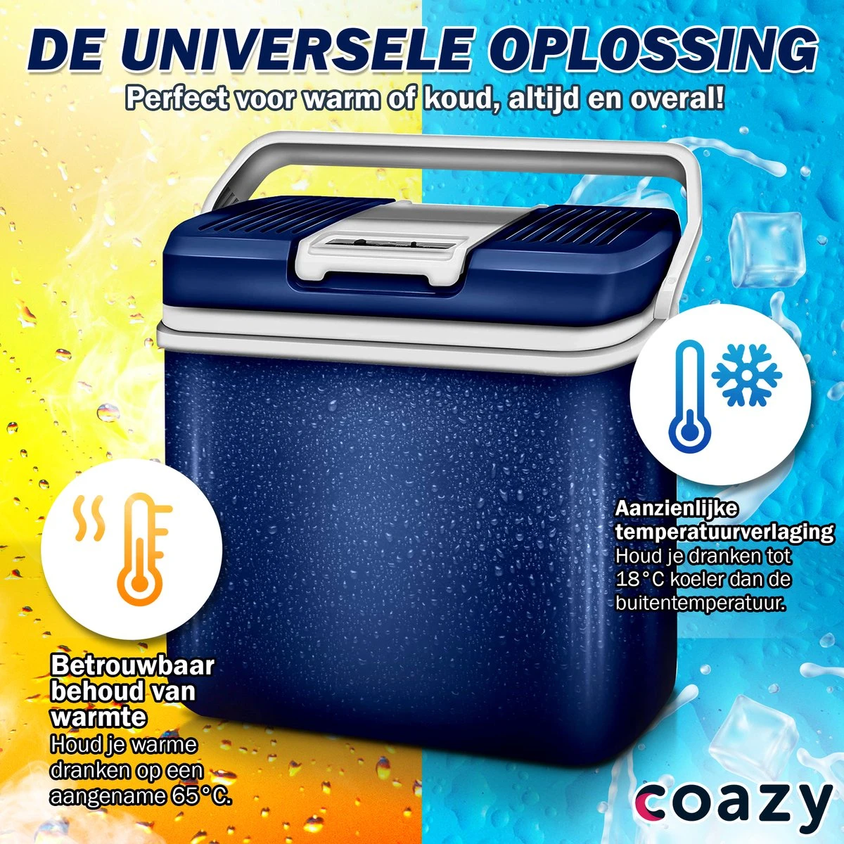 Coazy Koelbox 24L Elektrisch 12v 230 Volt - Met ECO Modus Voor Auto & Camping - Elektrische Frigobox Klein - Verkoelt En Verwarmt - Eco Modus - MiniBar - Electrische Mini Koelkast 6 Coazy Koelbox 24L Elektrisch 12v 230 Volt - Met ECO Modus Voor Auto & Camping - Elektrische Frigobox Klein - Verkoelt En Verwarmt - Eco Modus - MiniBar - Electrische Mini Koelkast - Afbeelding 4