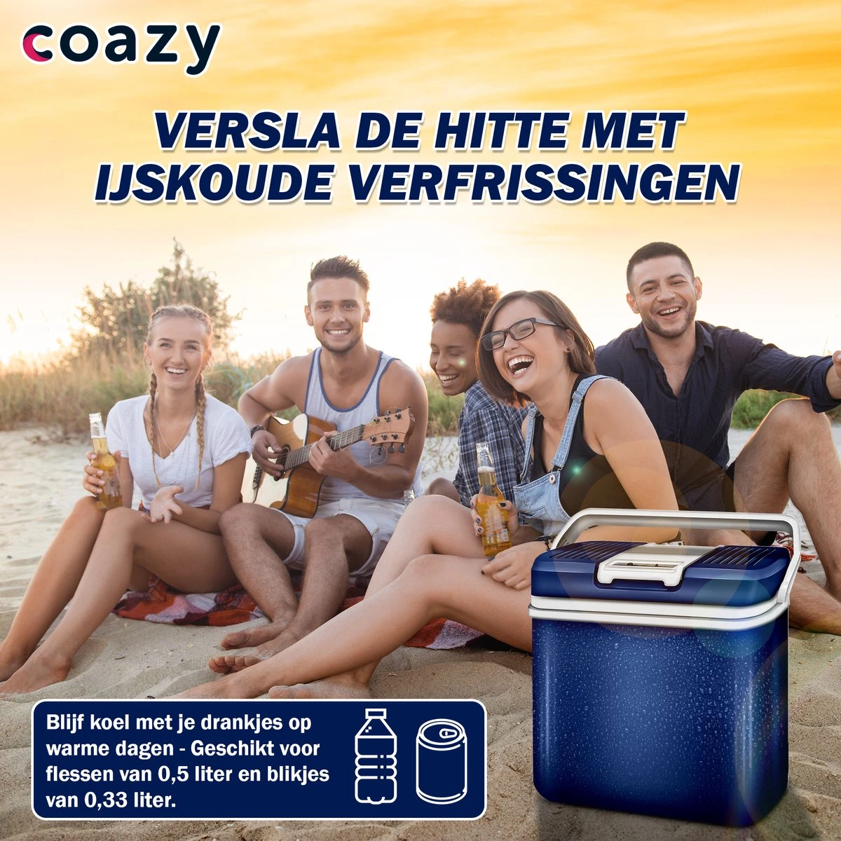 Coazy Koelbox 24L Elektrisch 12v 230 Volt - Met ECO Modus Voor Auto & Camping - Elektrische Frigobox Klein - Verkoelt En Verwarmt - Eco Modus - MiniBar - Electrische Mini Koelkast 9 Coazy Koelbox 24L Elektrisch 12v 230 Volt - Met ECO Modus Voor Auto & Camping - Elektrische Frigobox Klein - Verkoelt En Verwarmt - Eco Modus - MiniBar - Electrische Mini Koelkast - Afbeelding 7