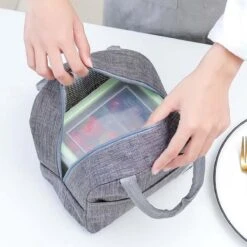 Koeltas - Lunchtas - Volwassenen En Kinderen - Compact Picknick & Lunchtasje - Lunch - Werk - Diep Grijs -Buiten Kamperen 1200x1200 1572