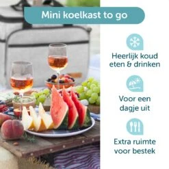 ForDig Koeltas L Grijs (15 Liter) - Gemaakt Van 600D Polyester Met PEVA-Voering - Ruimte Voor 20 Blikjes Of 10 Halve Liter Flessen - Opvouwbaar Koel Tas Met Easy-Acces Flap - Ruimte Voor Bestek - Picknick Cool Bag - Coolerbag - Grote Cooler -Buiten Kamperen 1200x1200 1607