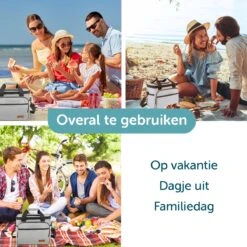 ForDig Koeltas L Grijs (15 Liter) - Gemaakt Van 600D Polyester Met PEVA-Voering - Ruimte Voor 20 Blikjes Of 10 Halve Liter Flessen - Opvouwbaar Koel Tas Met Easy-Acces Flap - Ruimte Voor Bestek - Picknick Cool Bag - Coolerbag - Grote Cooler -Buiten Kamperen 1200x1200 1608