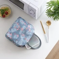 Koeltas - Lunchtas - Volwassenen En Kinderen - Compact & Handig: Zomer - Picknick -School - Lunch - Werk - Grijs Flamingo -Buiten Kamperen 1200x1200 1617