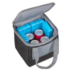 Basis Sterke Koeltas Set - 25 + 10 Liter - Lunchtas - Geïsoleerde Koeltassen - Picknicktas - Coolerbag - Zwart -Buiten Kamperen 1200x1200 1656