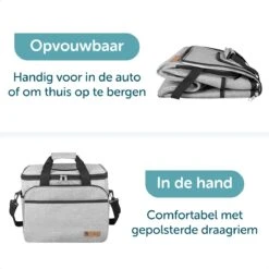 ForDig Koeltas XL Grijs (30 Liter) - Gemaakt Van 600D Polyester Met PEVA-Voering - Ruimte Voor 40 Blikjes Of 20 Halve Liter Flessen - Opvouwbaar Koel Tas Met Easy-Acces Flap - Ruimte Voor Bestek - Picknick Cool Bag - Coolerbag - Grote Cooler -Buiten Kamperen 1200x1200 1671