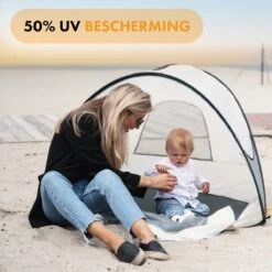 Deryan Luxe Pop Up Strandtent - Anti-UV 50+ - Cream -Buiten Kamperen 1200x1200 170