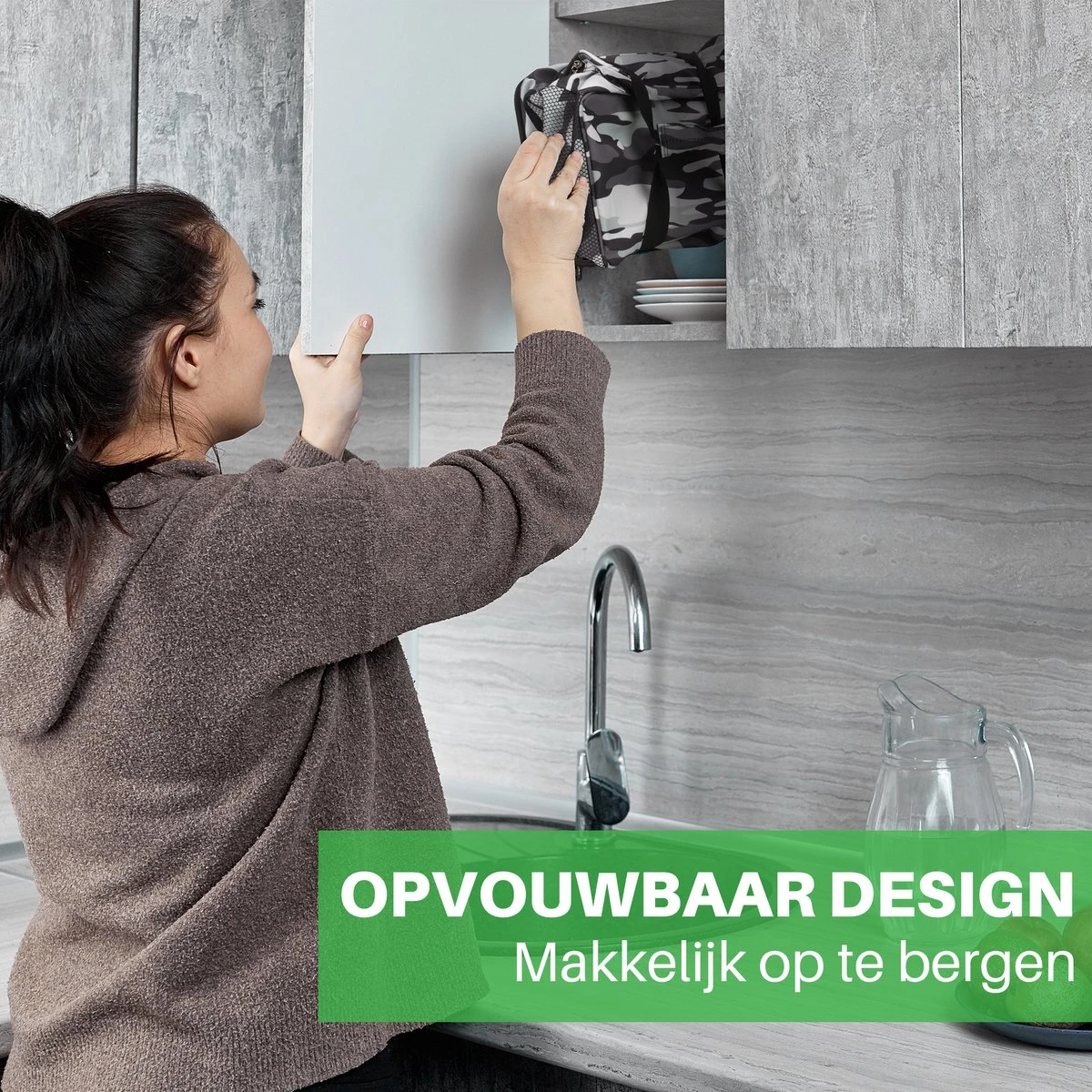 Packaway 4 Laags Geïsoleerde Koeltas - Lunchtas 15 Liter - Camouflage Grijs 11 Packaway 4 Laags Geïsoleerde Koeltas - Lunchtas 15 Liter - Camouflage Grijs - Afbeelding 9