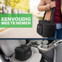 Packaway 4 Laags Geïsoleerde Koeltas - Lunchtas 15 Liter - Zwart -Buiten Kamperen 1200x1200 1729