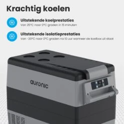 Auronic Elektrische Koelbox - 49.5L - Compressor - 12V En 240V - Grijs -Buiten Kamperen 1200x1200 1796