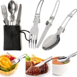 Camping Outdoor Kookset 13-delig Camping Servies En Pannen Pannenset Keukengerei - BPA-vrij & Geen Giftige Stoffen - Opvouwbaar & Licht - Ideaal Voor Reizen, Festival, Wandelen -Buiten Kamperen 1200x1200 1905